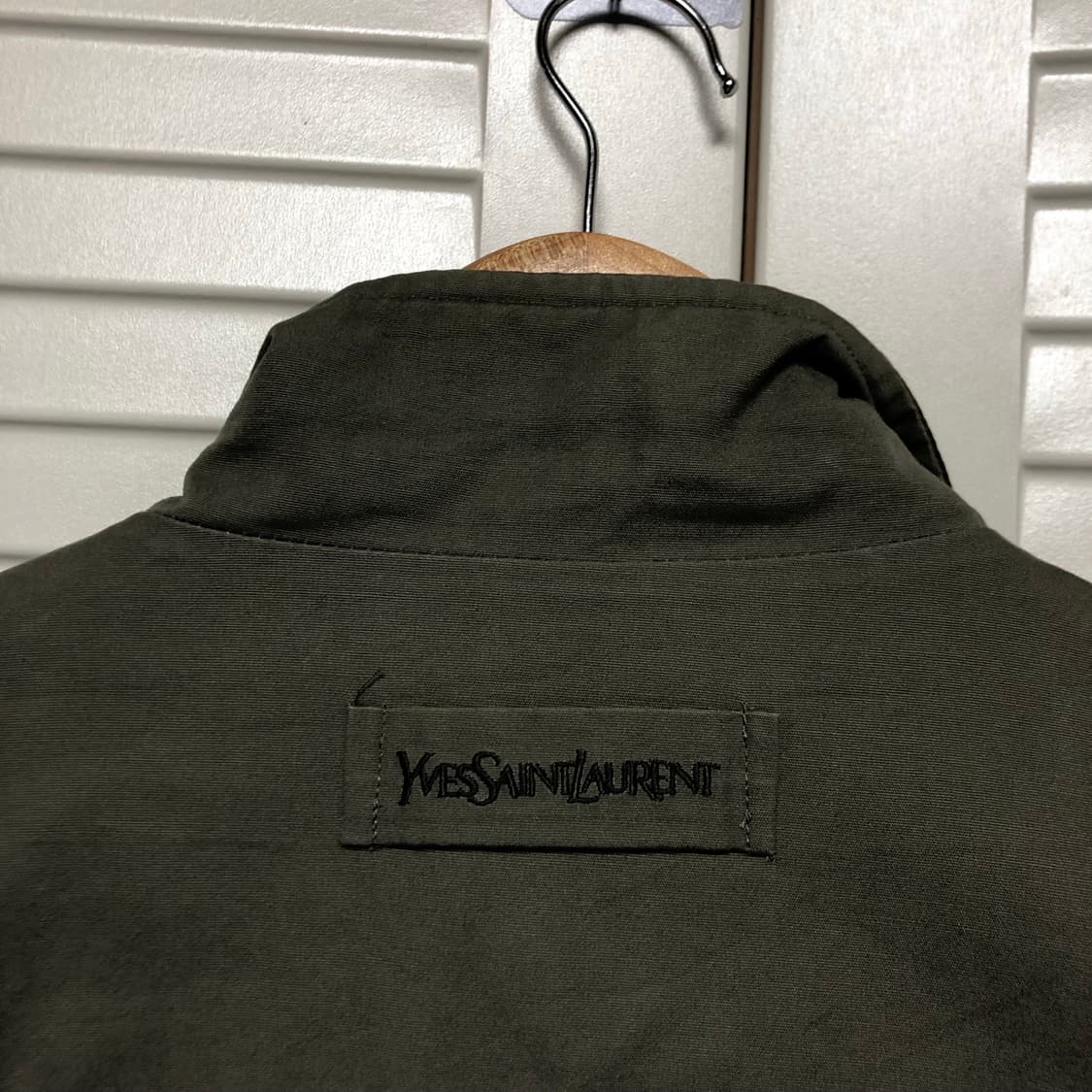 입생로랑 블루종 자켓 깔끔 남성용 딥카키 상품이미지3