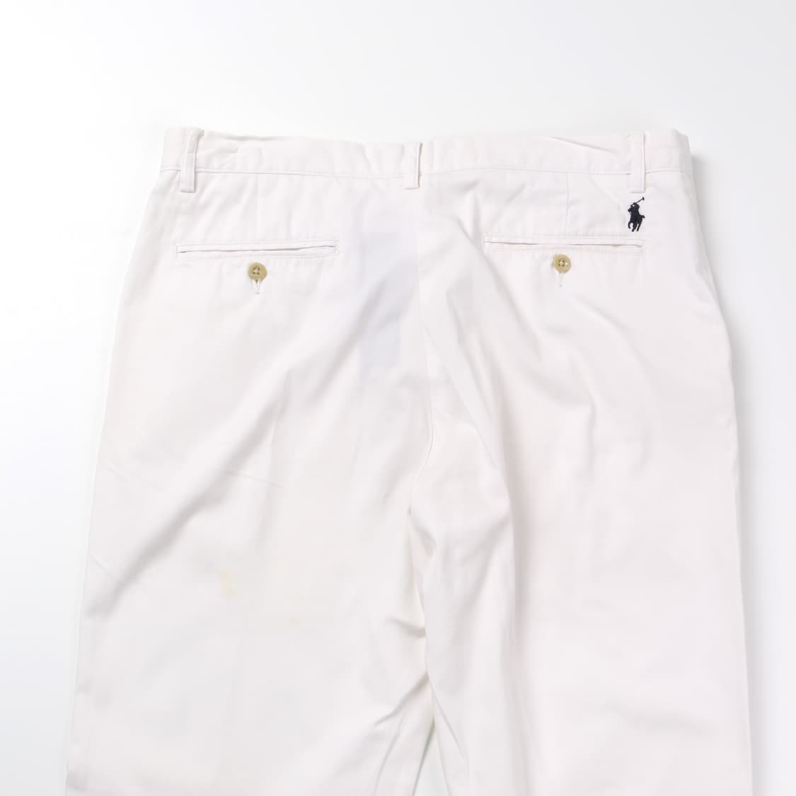 폴로 화이트 스트레이트 코튼 팬츠   상품이미지6
