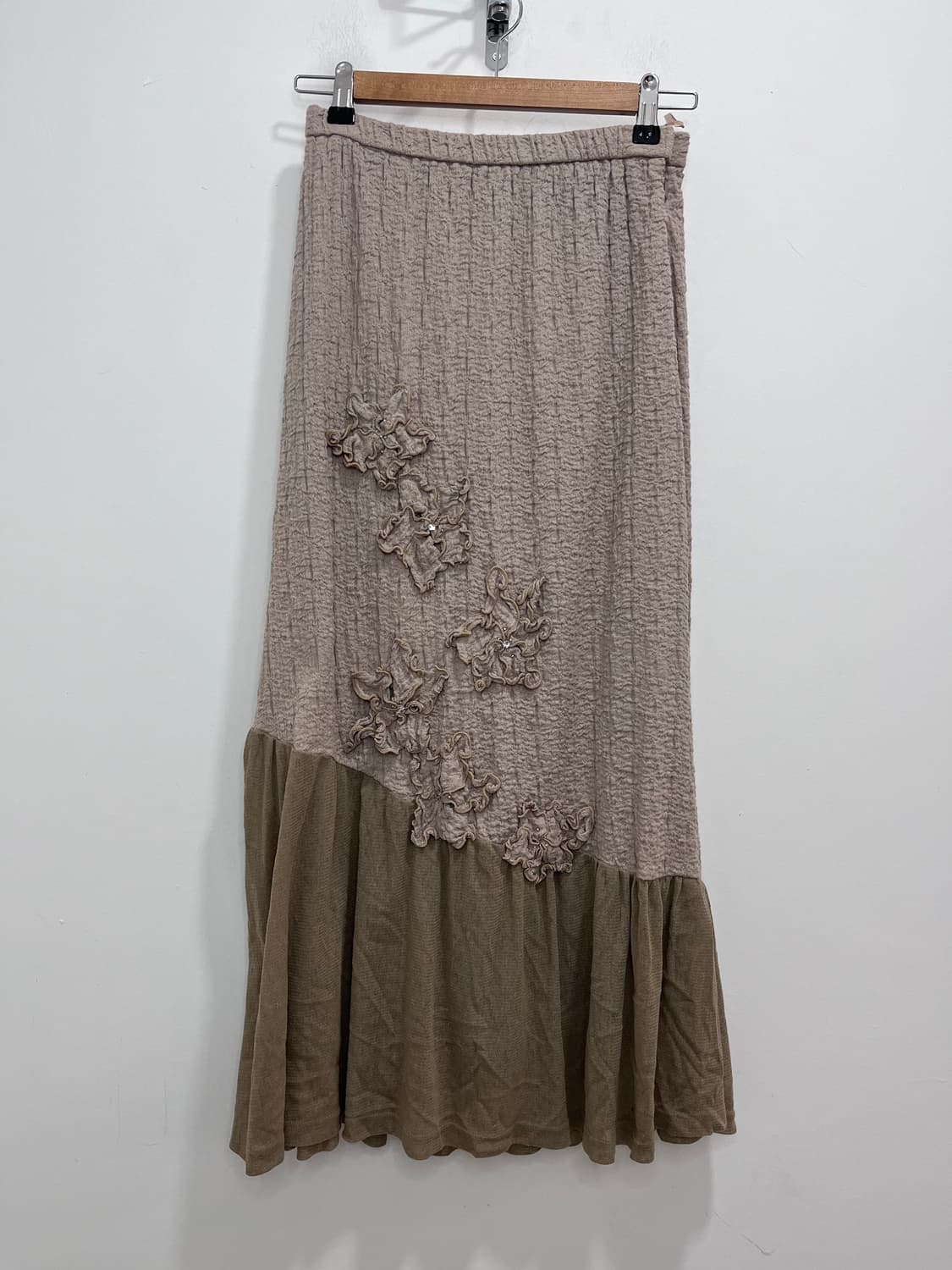 베이지 플라워 꽃  스커트 상품이미지2