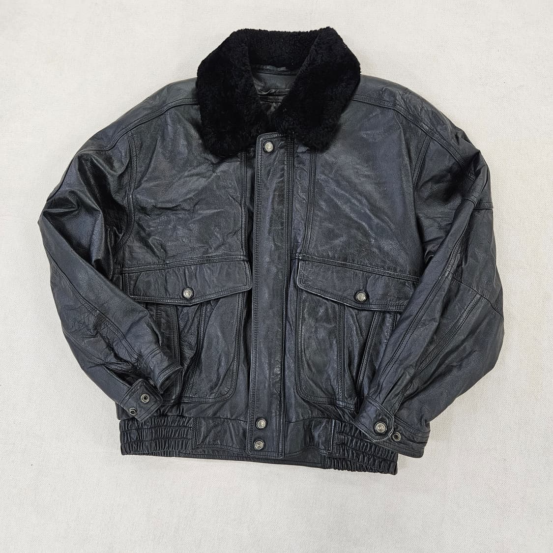 [95] 빈티지 항공 A2  무스탕 블루종 소가죽 자켓 0120Y2 상품이미지2