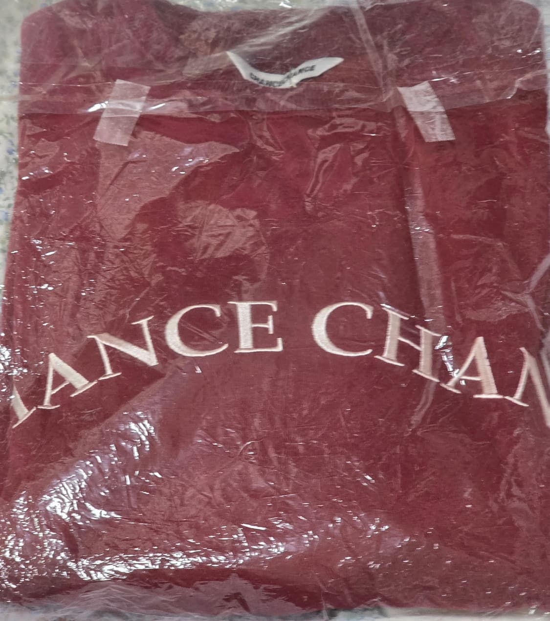 챈스챈스 맨투맨 버건디 상품이미지3