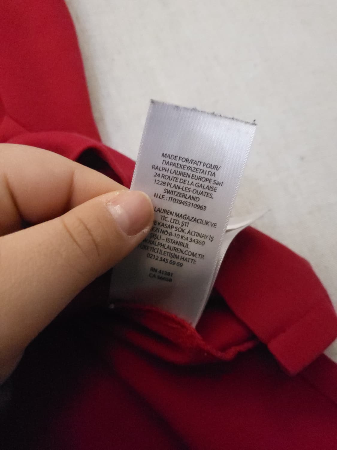 폴로 랄프로렌 레드 반팔 카라티 m 상품이미지8