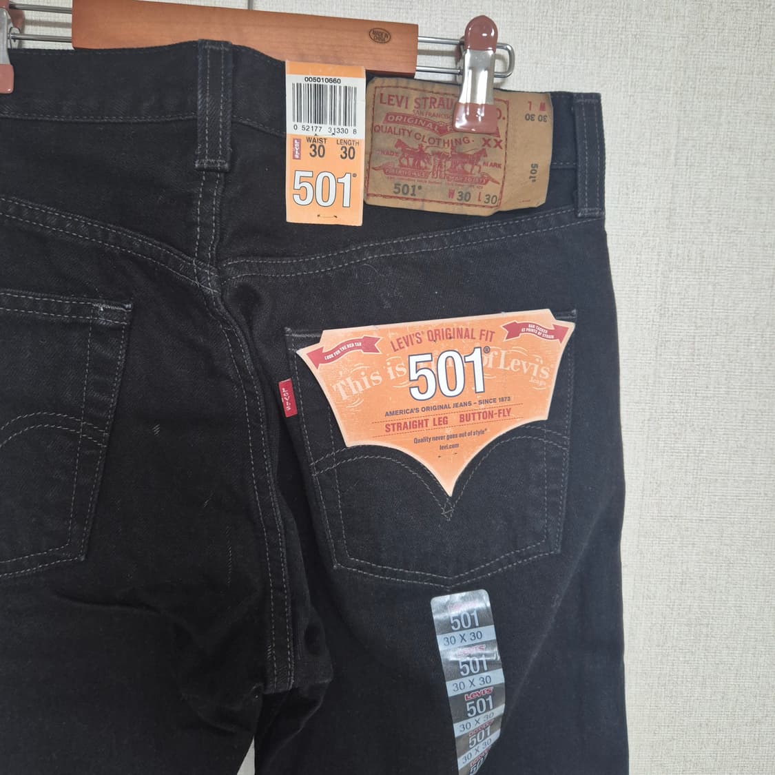 00's Levis 리바이스 501 블랙 데님 데드스탁 상품이미지4