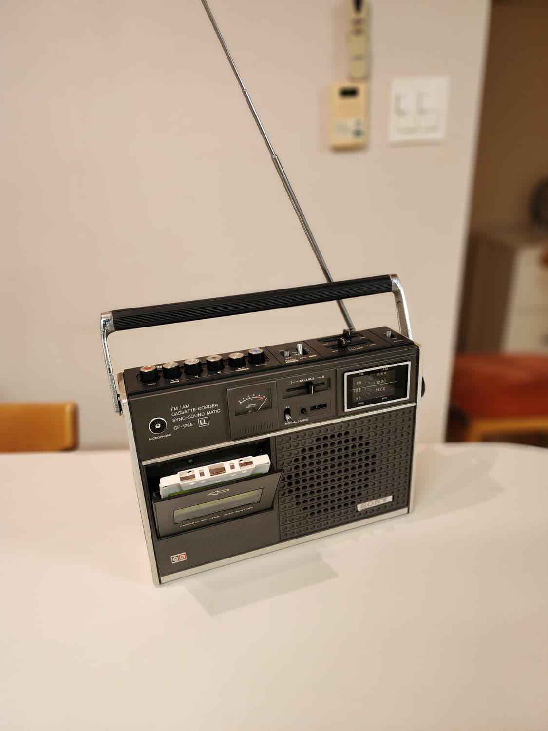70년대 소니 빈티지 카세트 라디오 CF-1765 상품이미지2