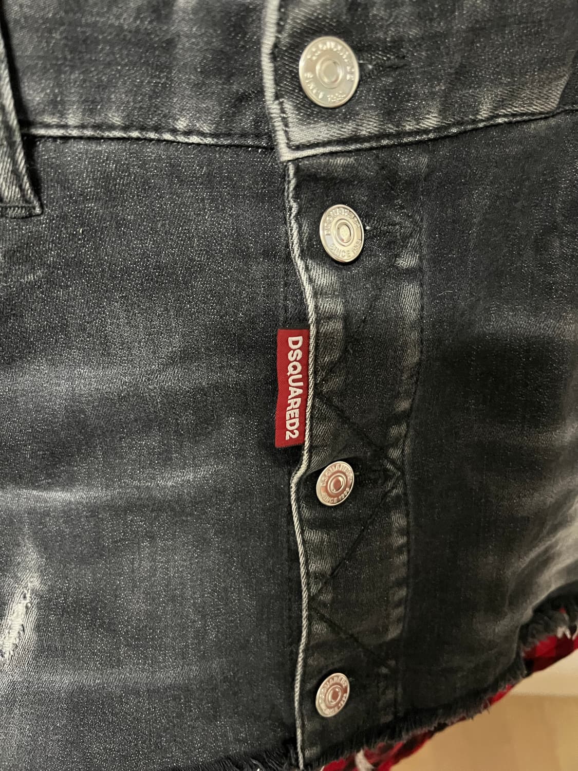 Dsquared2 디스퀘어드 셔츠 레이어드 데님 스커트 상품이미지6