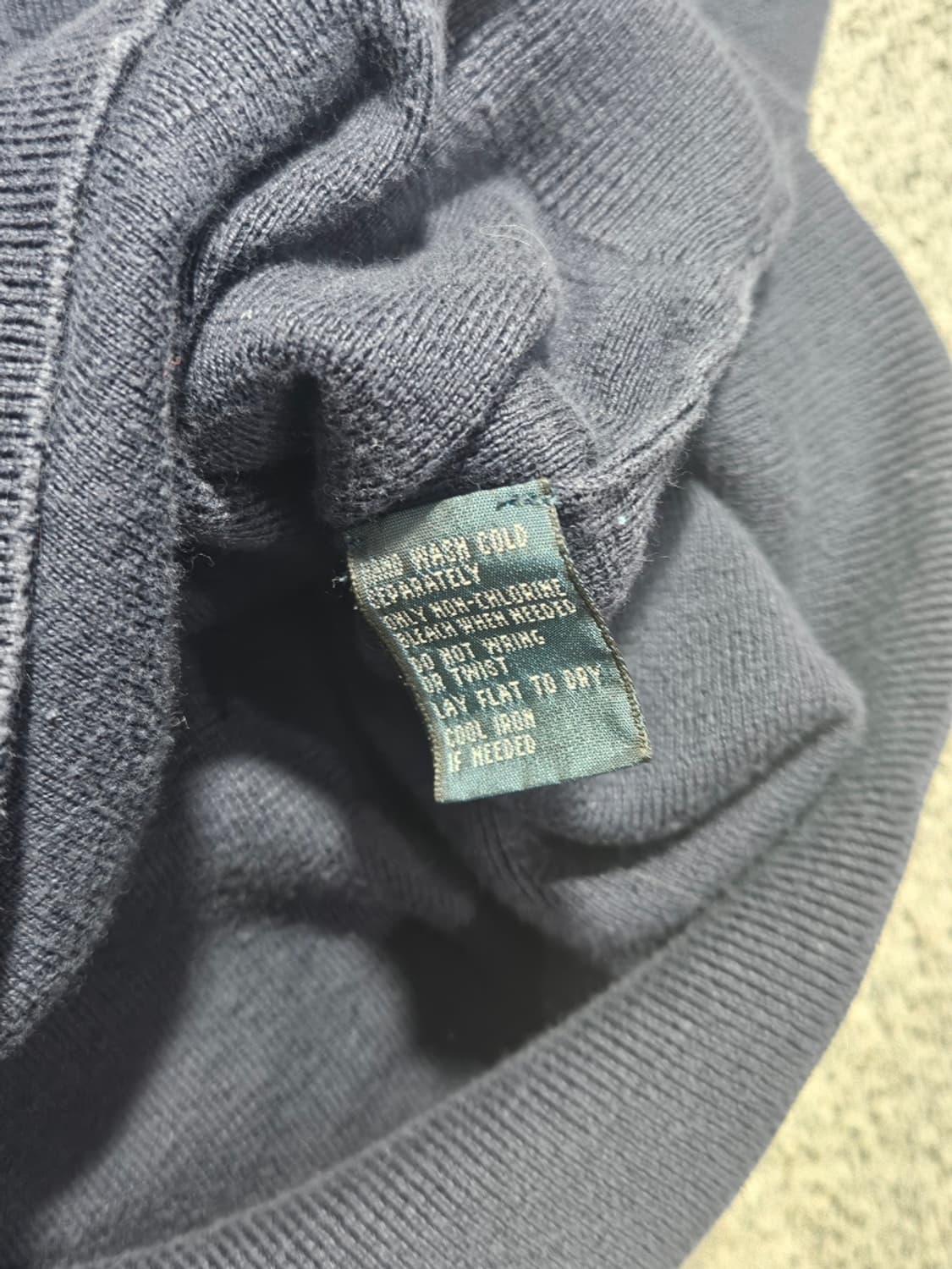 폴로랄프로렌 브이넥 피마코튼 니트 스웨터 ( L ) / 11562 상품이미지9