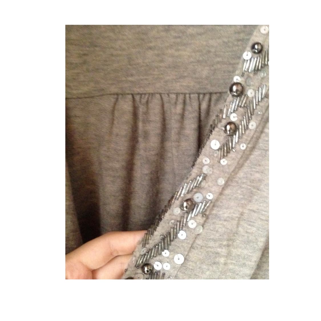 Vintage Beaded Drape Mini Dress 상품이미지3