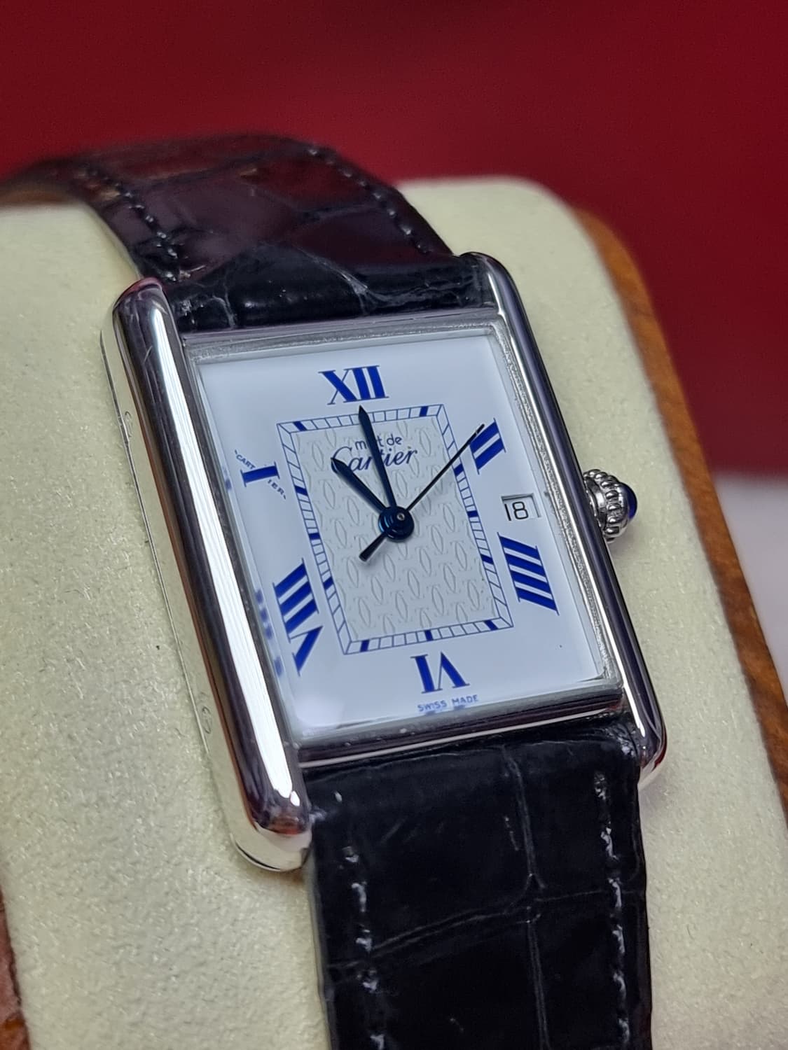 까르띠에 빈티지 탱크머스트 XL 짝수로만 다이얼 디버클 시계 99년 상품이미지2
