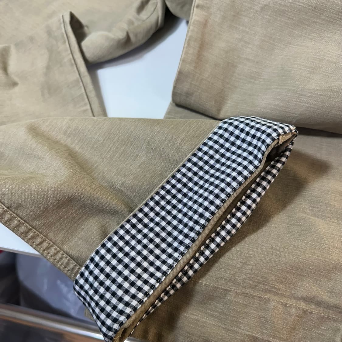 L-XL PROJECT SRES 일자핏 빈티지카키 코튼 퍼티그팬츠 상품이미지8