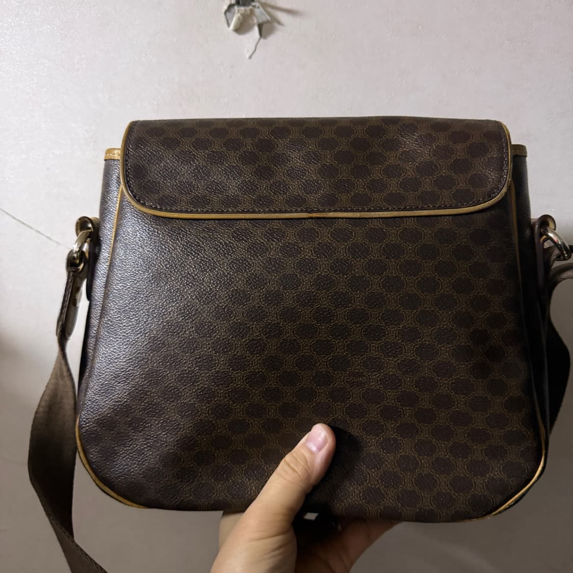 빈티지 셀린느 마카담 패턴 투포켓 크로스백 상품이미지7