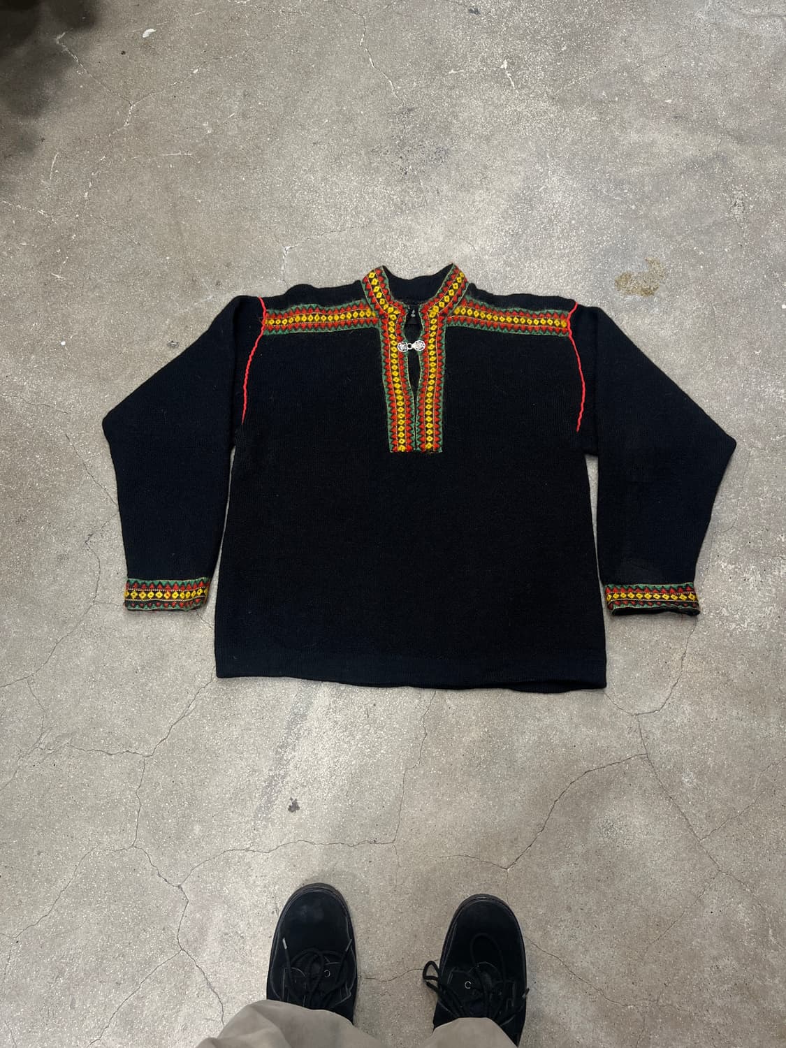 노르딕 에스닉풍 울 니트  상품이미지1