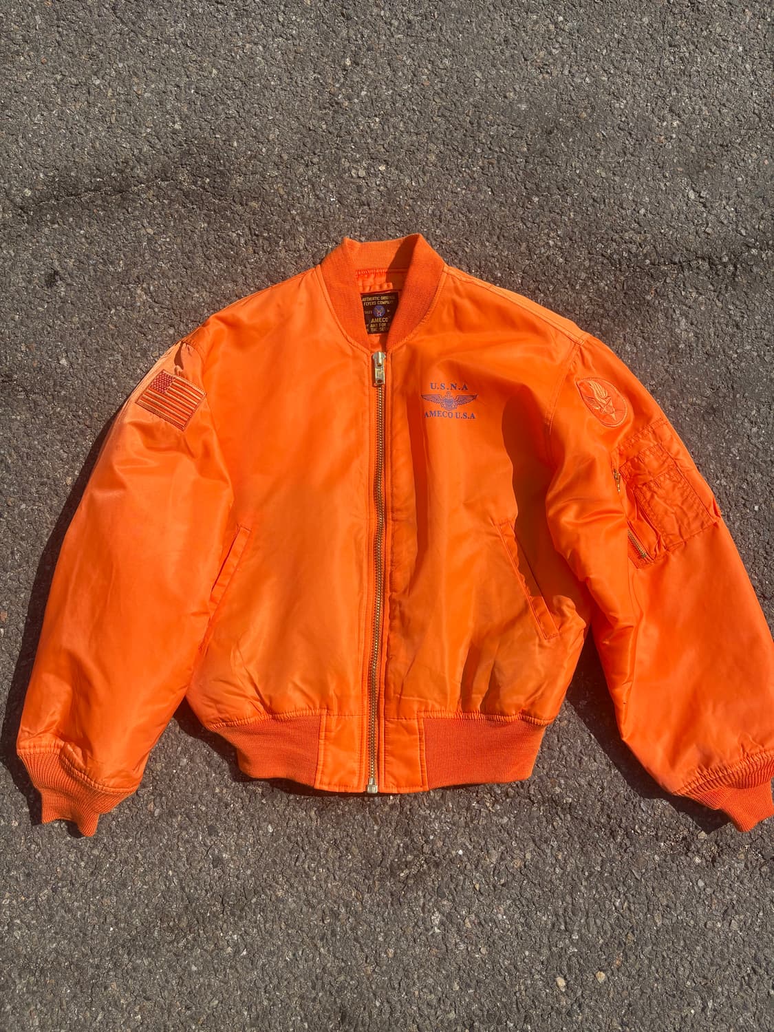 아메코 U.S.A MA-1 플라이트 봄버 자켓 상품이미지1