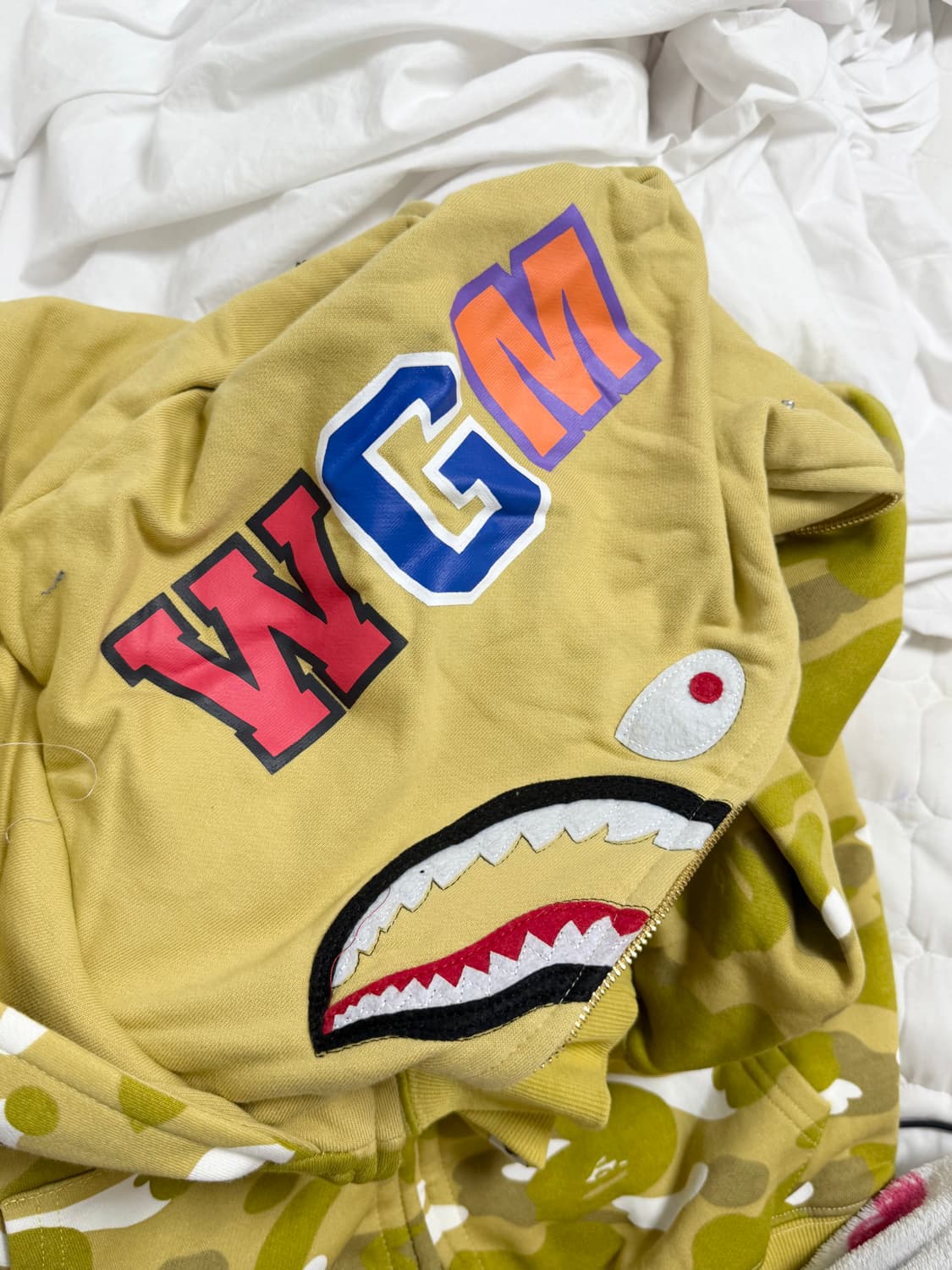 베이프 더블샤크후드 옐로우 황계 금장 상품이미지4