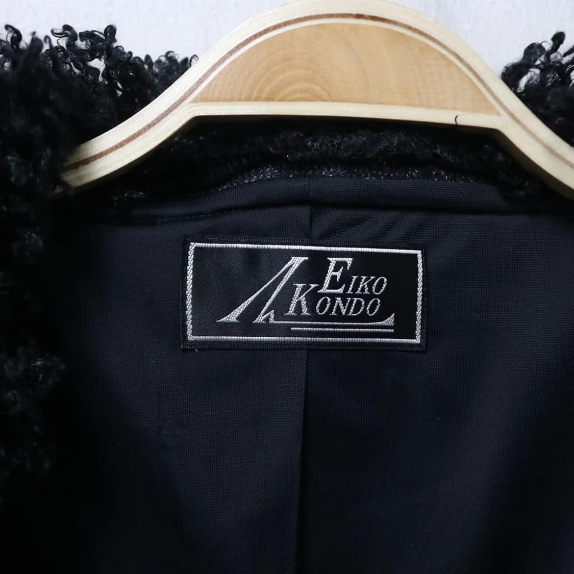 EIKO KONDO 퍼 카라 울 혼방 트위트 자켓 61748 상품이미지7