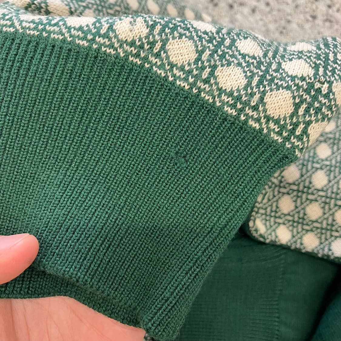 N127 디올 무슈 스포츠 패턴 니트 상품이미지10