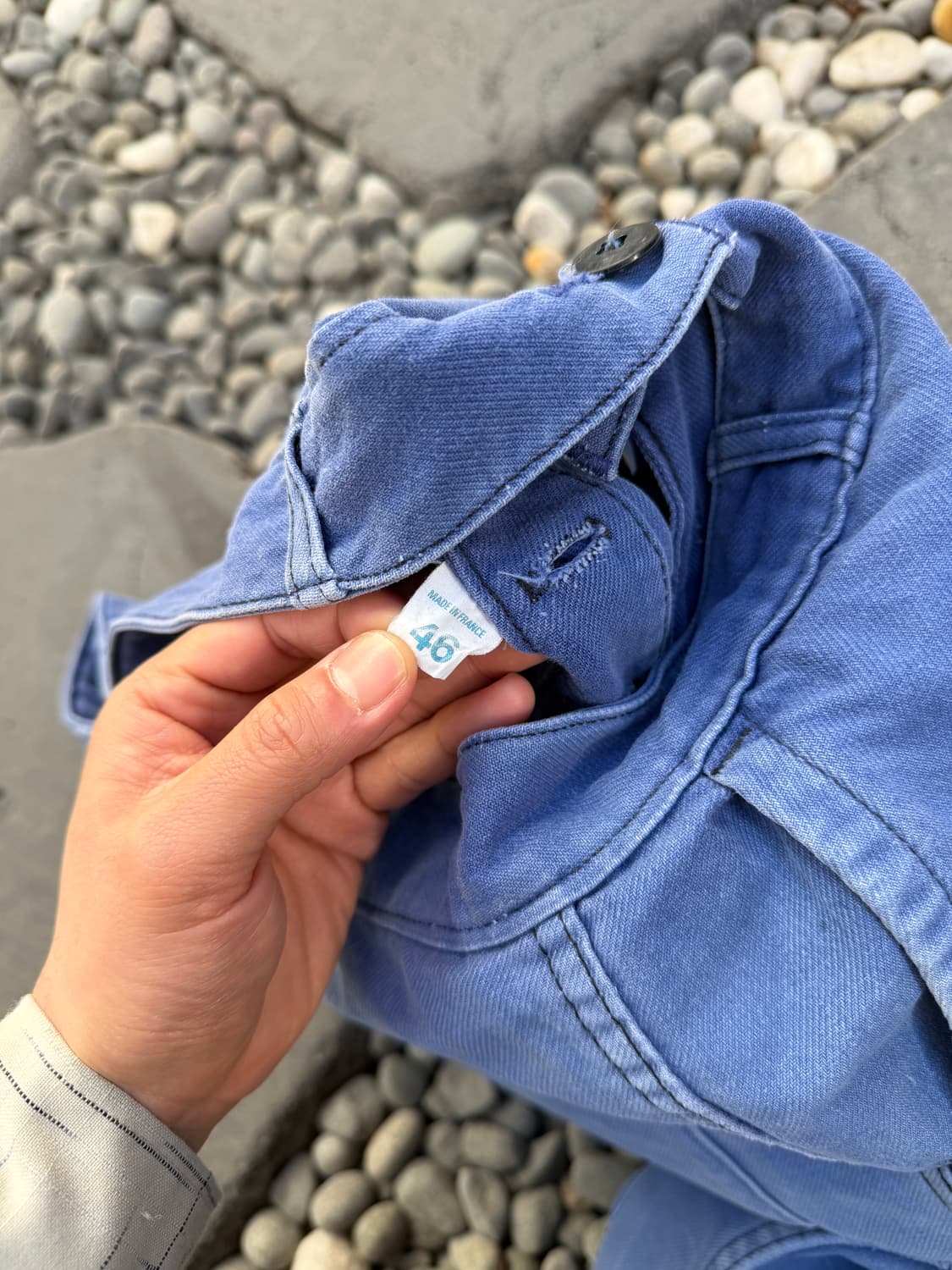 FADED WASHED BLUE PATCHWORK OLD 프렌치워크팬츠 상품이미지5