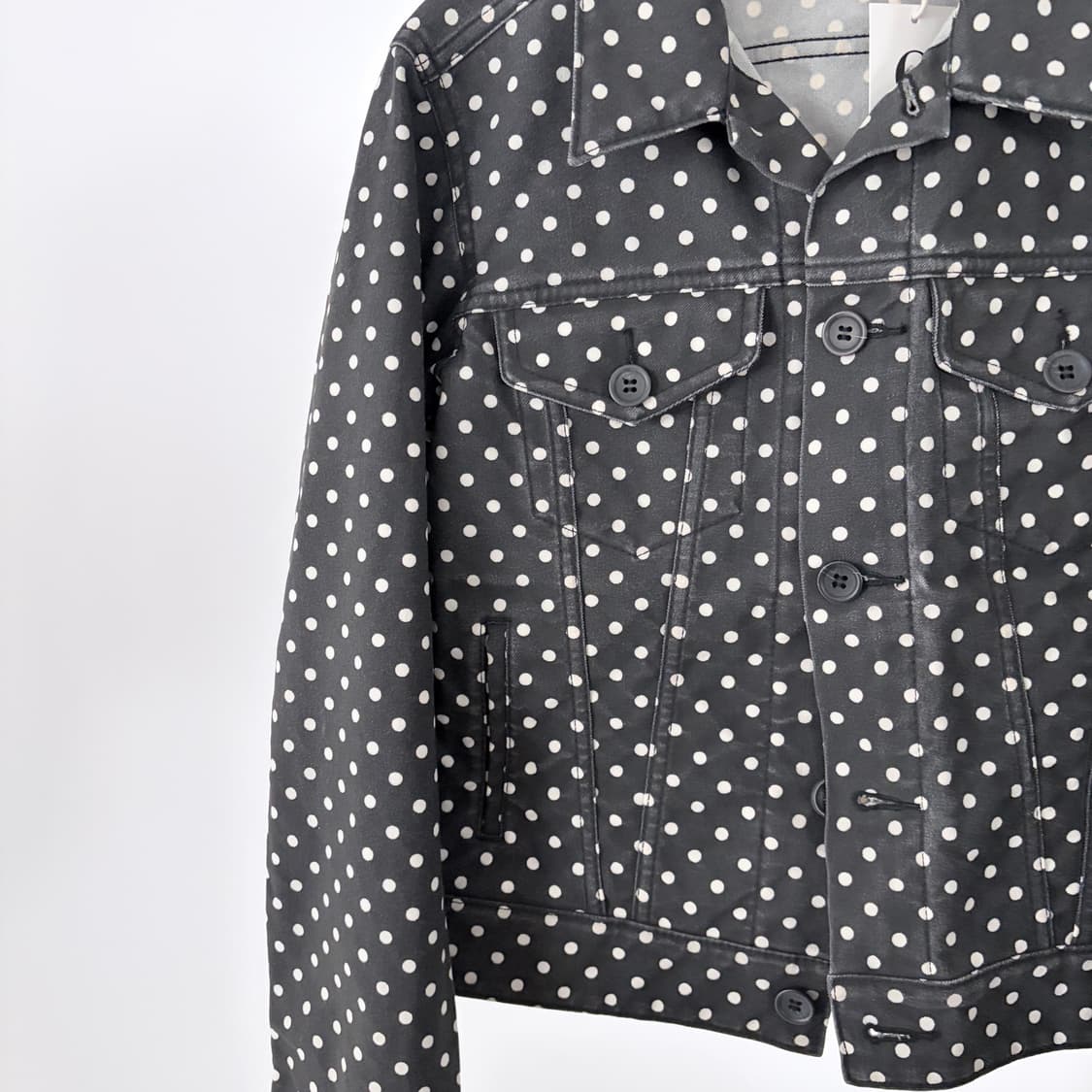 Waxed Polka Dot Panel Jacket 상품이미지3
