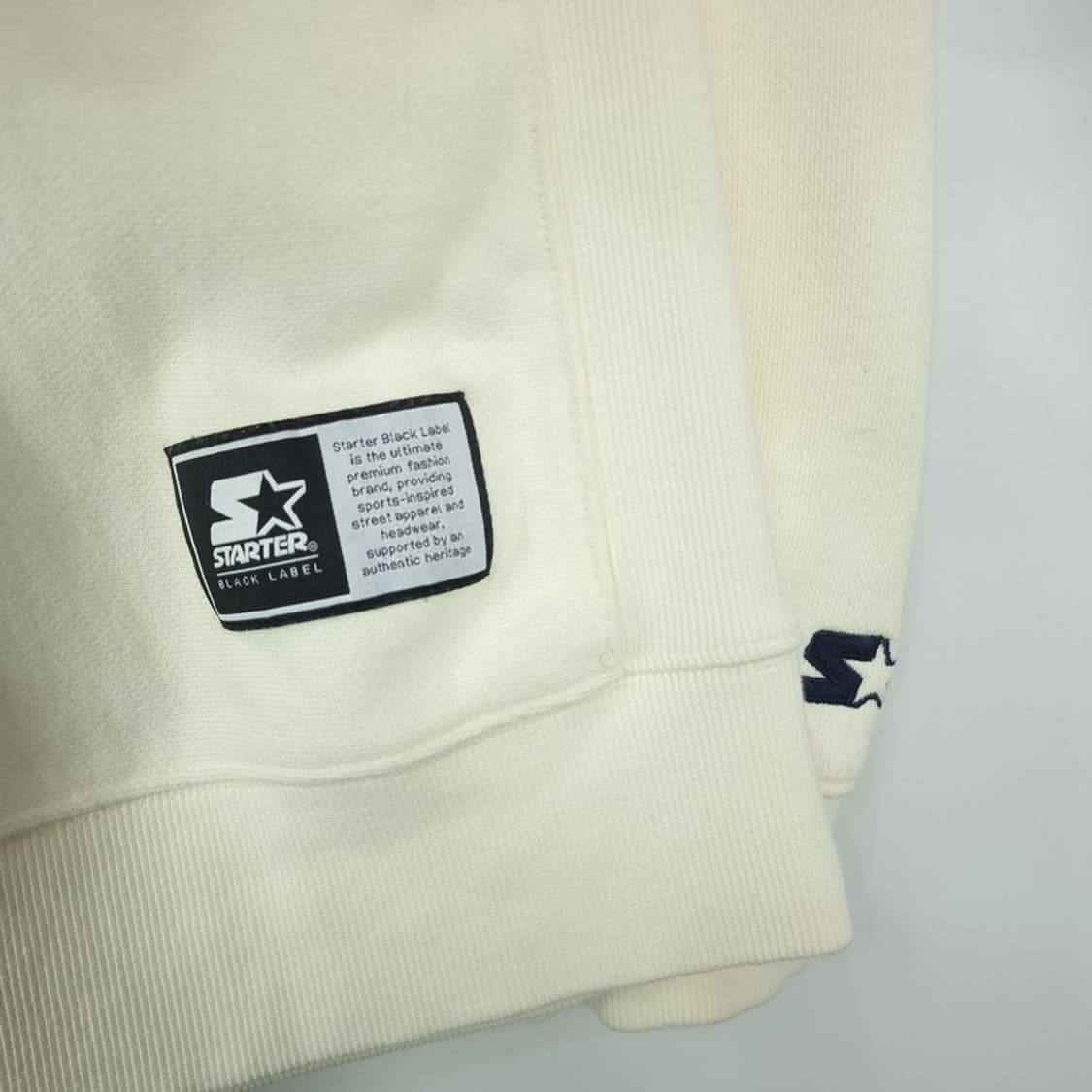 [스타터] 빅로고 프린팅 맨투맨 아이보리 M18735 상품이미지6