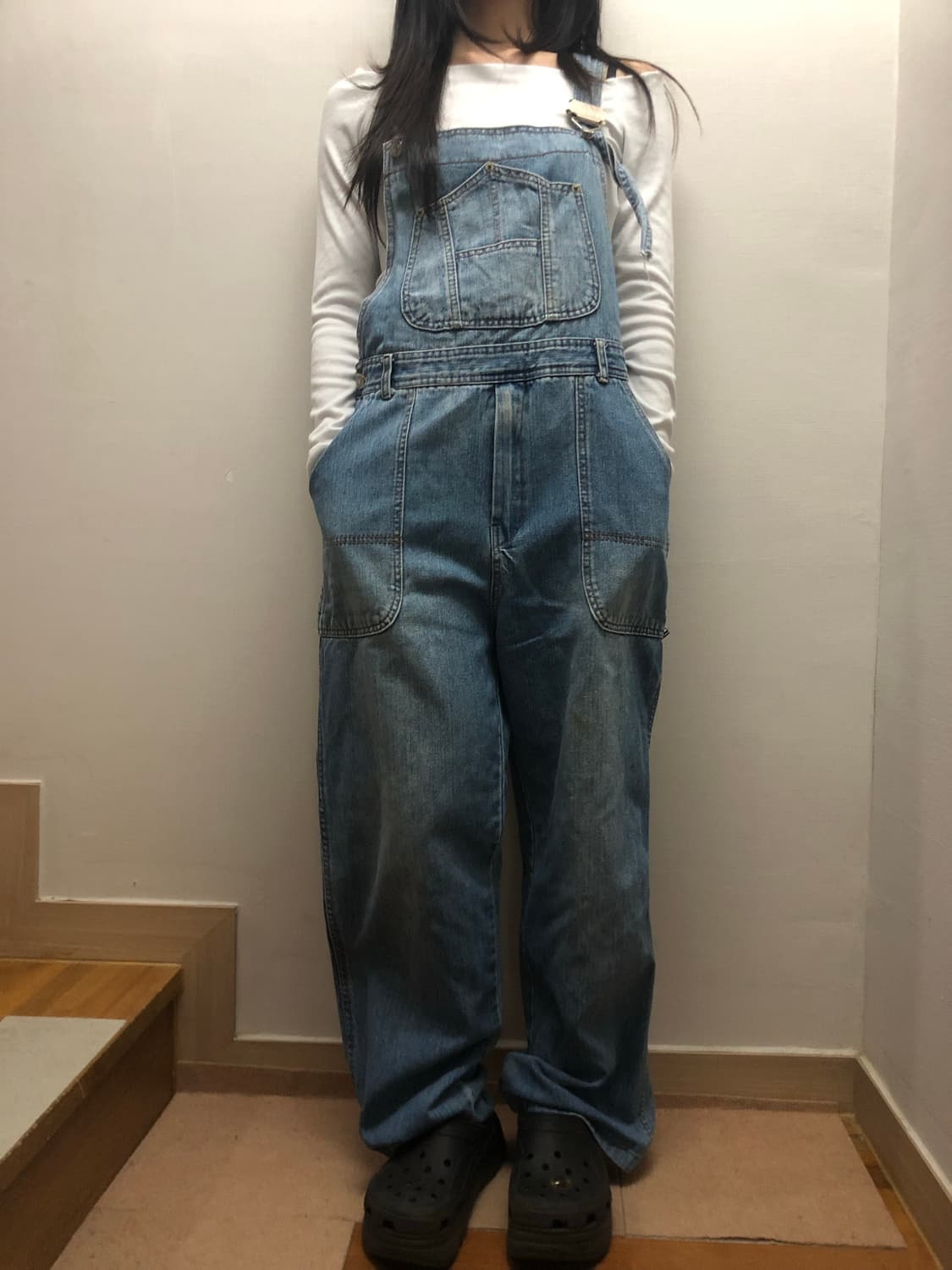 빈티지 데님 오버롤 팬츠 상품이미지2