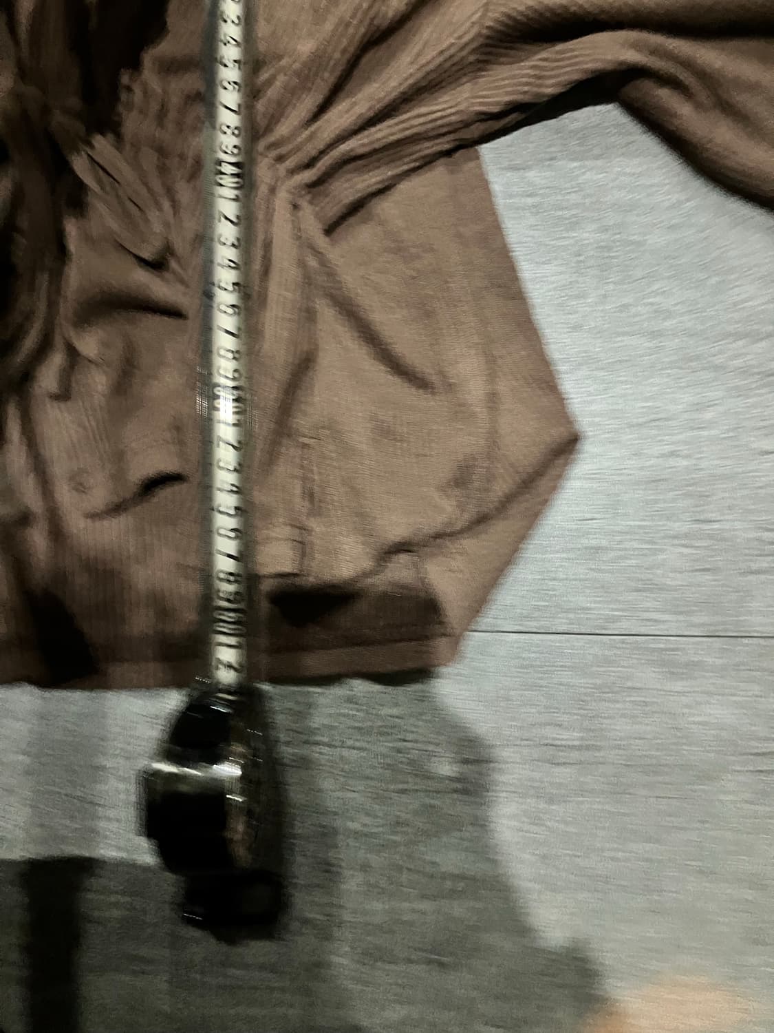 일본빈티지 하구미모리걸 아메카지할메카지 셔링니트가디건 초코브라운 상품이미지3