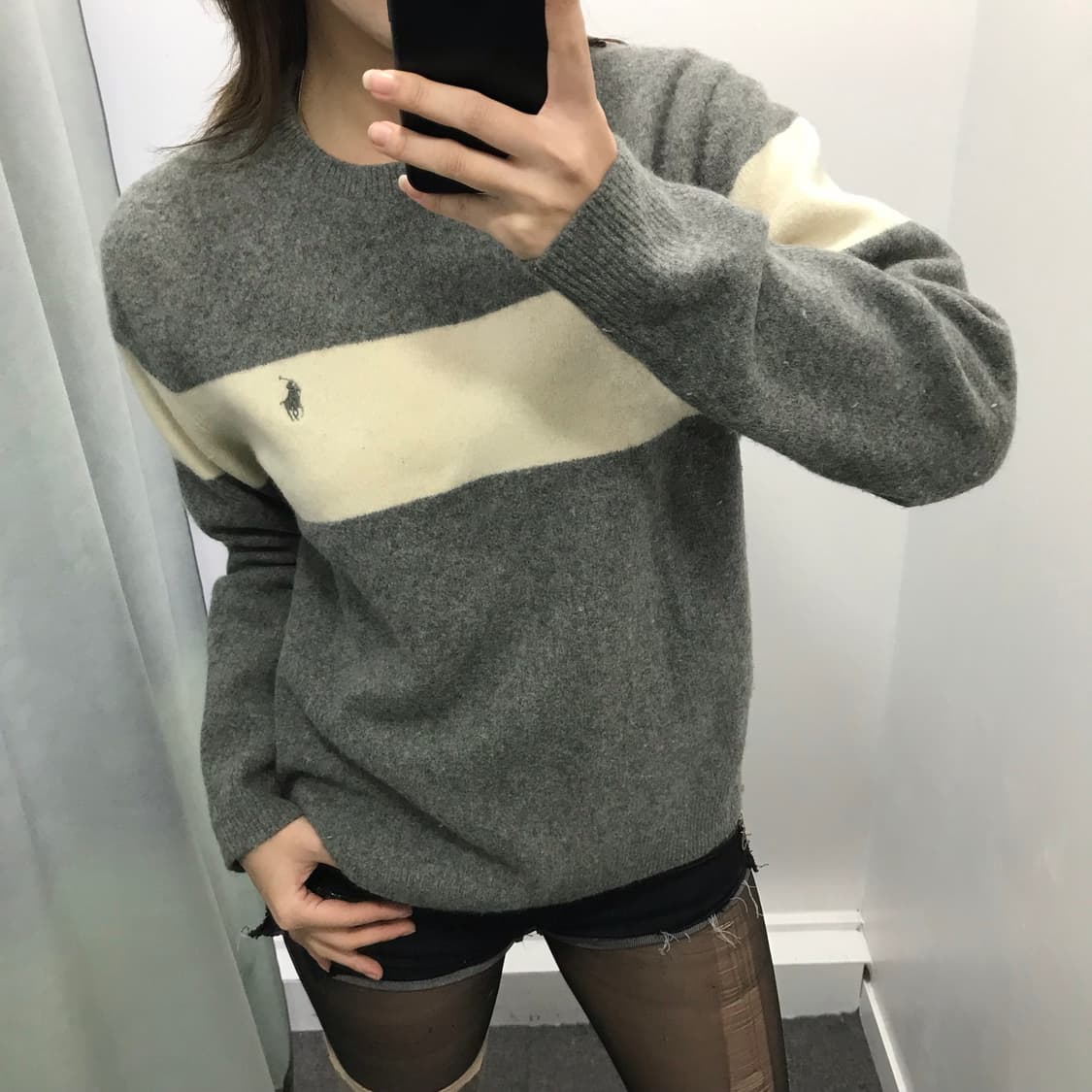 폴로 그레이 울니트 상품이미지1