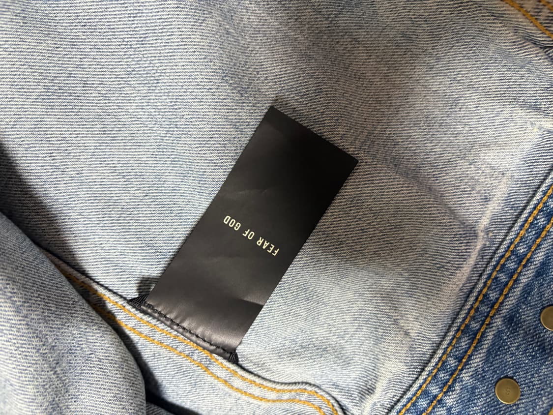 피어오브갓 7th 5years 데님 자켓 XL 상품이미지5