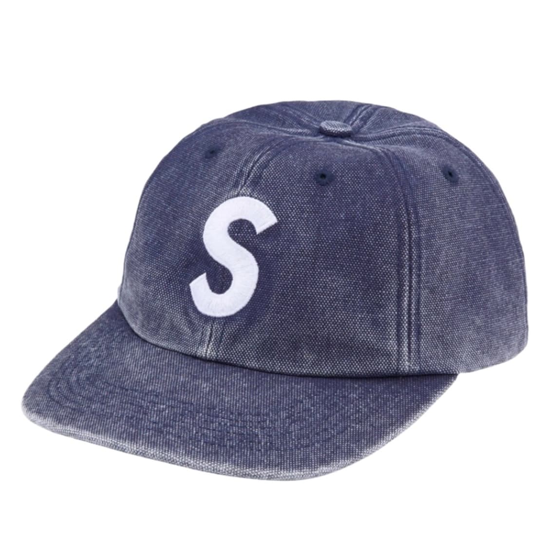 슈프림 피그먼트 S 로고 6-패널 캡 네이비 24FW 상품이미지1