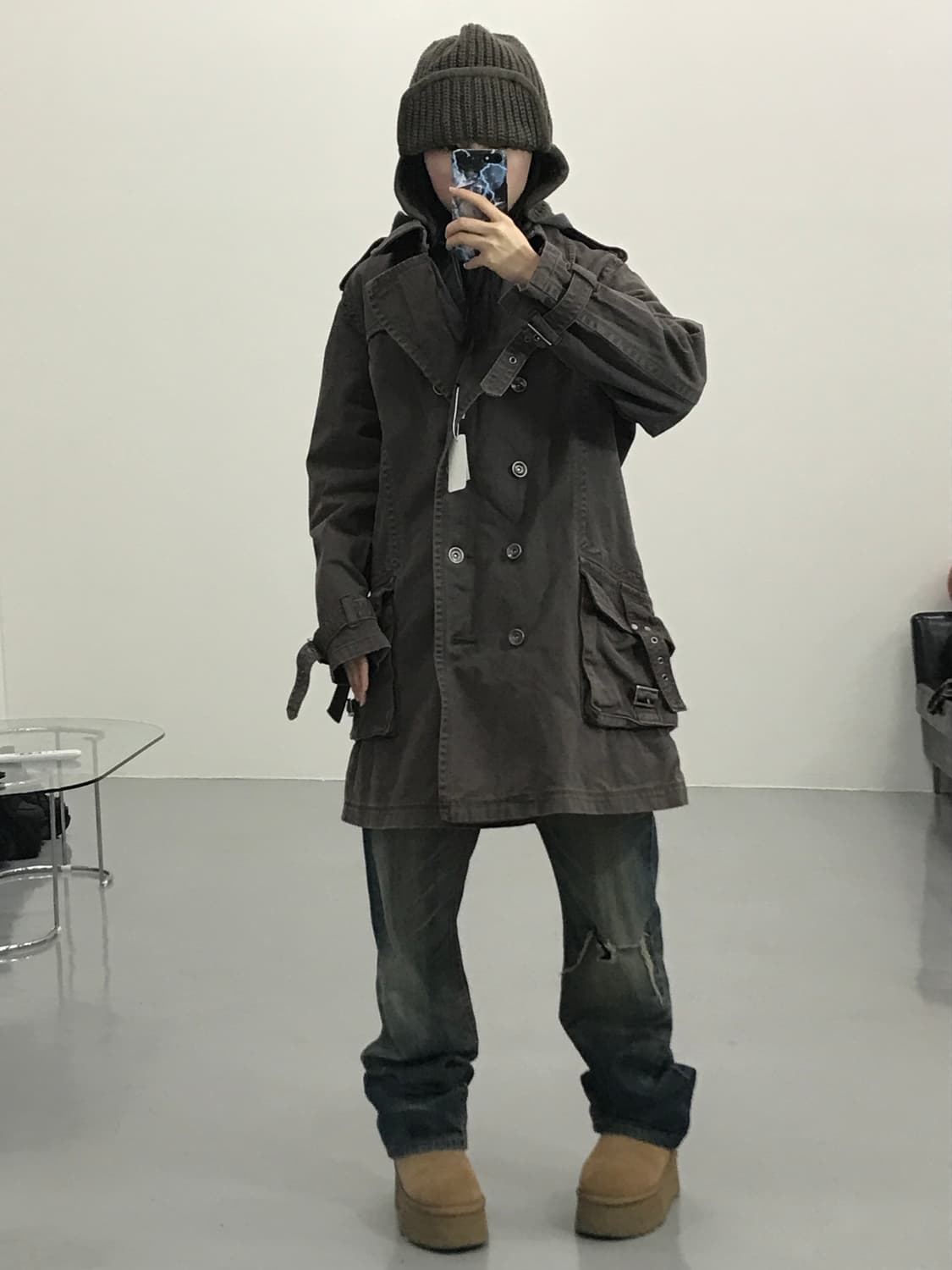 JPN 브라운 코트 자켓 상품이미지1