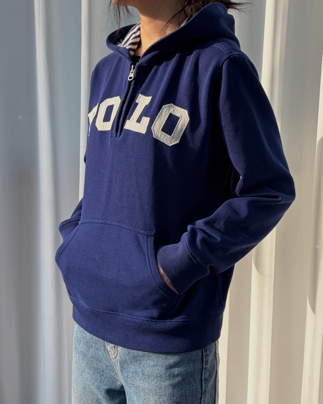 [S]폴로 랄프로렌 아치로고 스펠아웃 쿼터 집업 상품이미지3