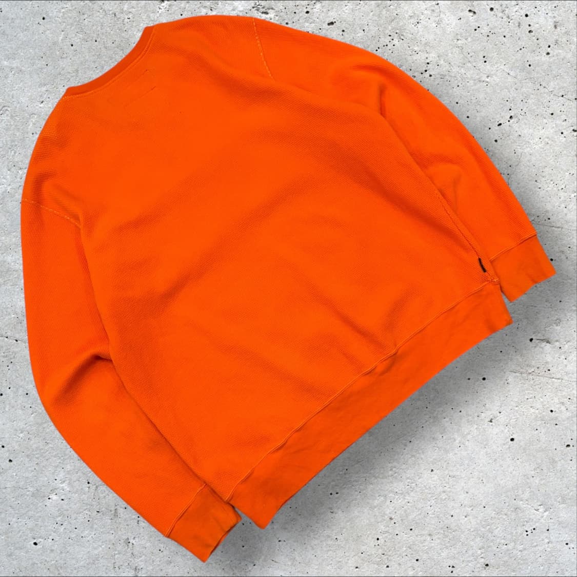 [XL] 네이버후드 오렌지 와플 반버튼 나일론 맨투맨 티셔츠 B705 상품이미지2