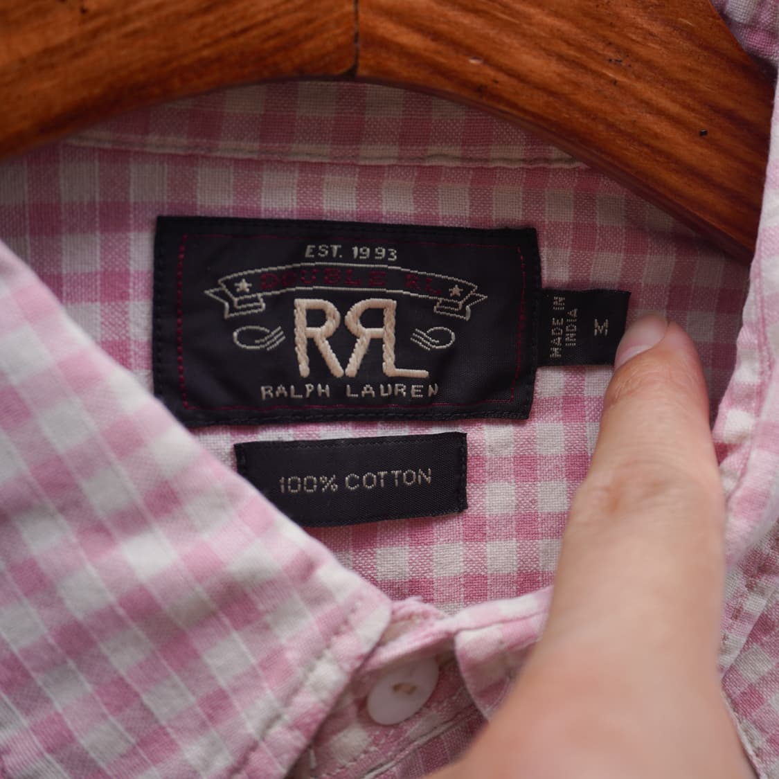 RRL pink plaid western shirt 상품이미지4