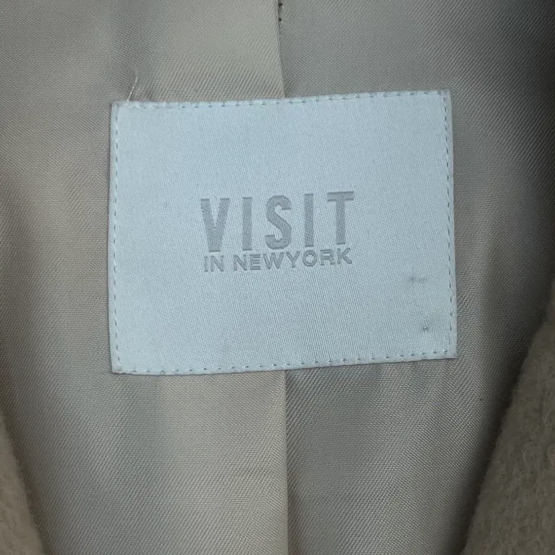 비지트 인 뉴욕 오버사이즈 벨티드 더블 롱코트 (FFF) 상품이미지3