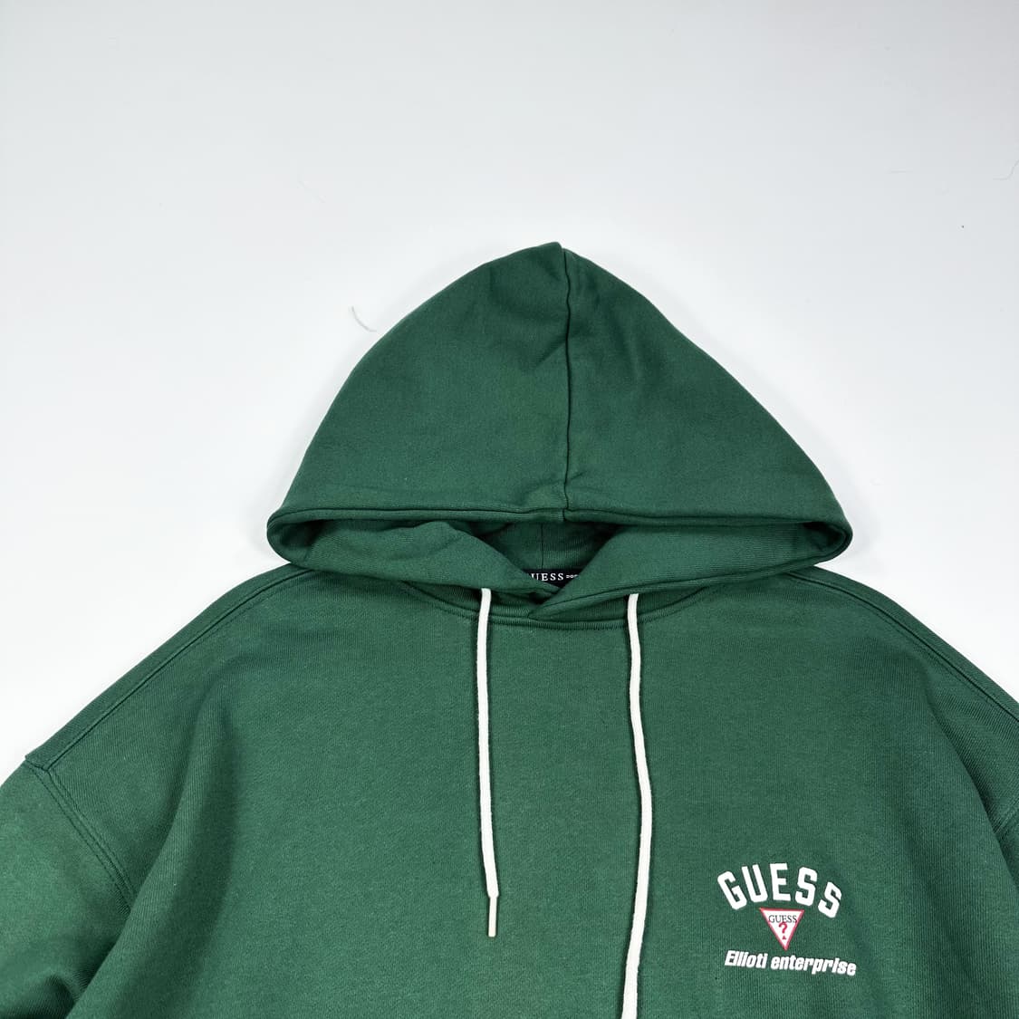 게스 x 엘리오티 그린 백로고 후드티 (실측 L) 상품이미지1
