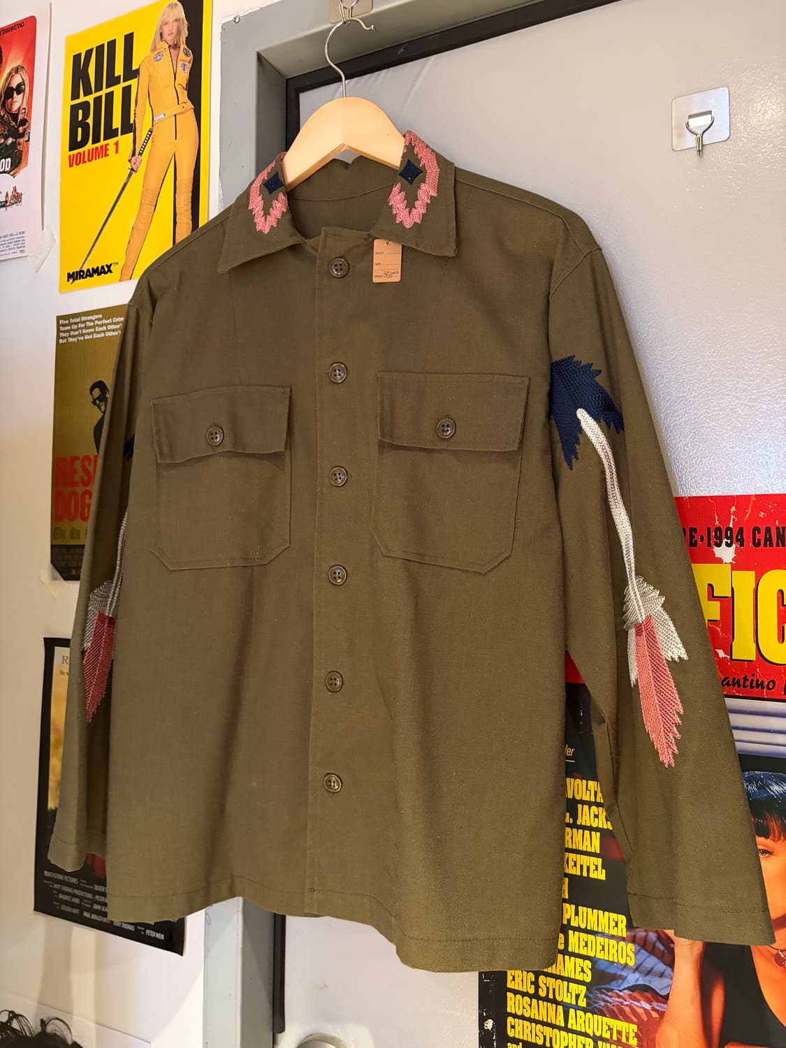 자수 워크 셔츠자켓 상품이미지1