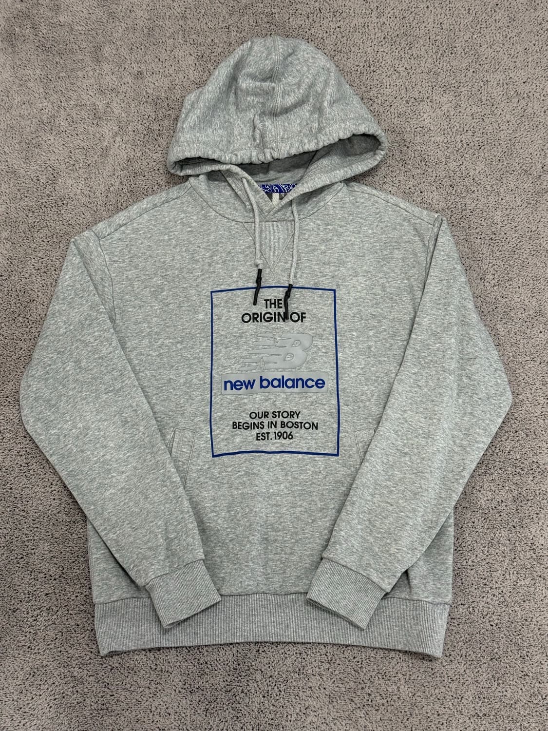 (S) 뉴발란스 빅로고 프린팅 후드 티 상품이미지1