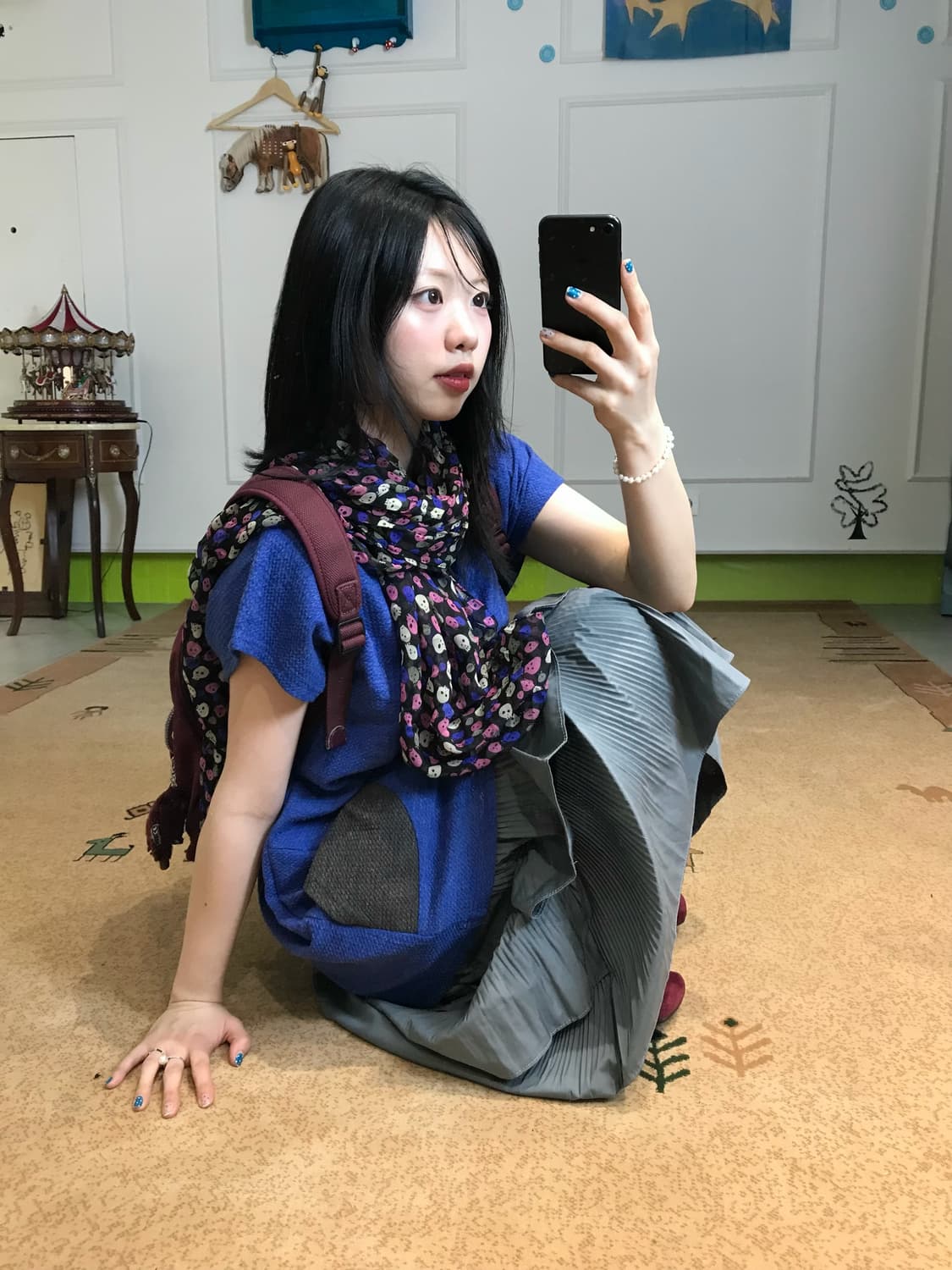 귀여운 블루 원피스 코디💙🎽 상품이미지2