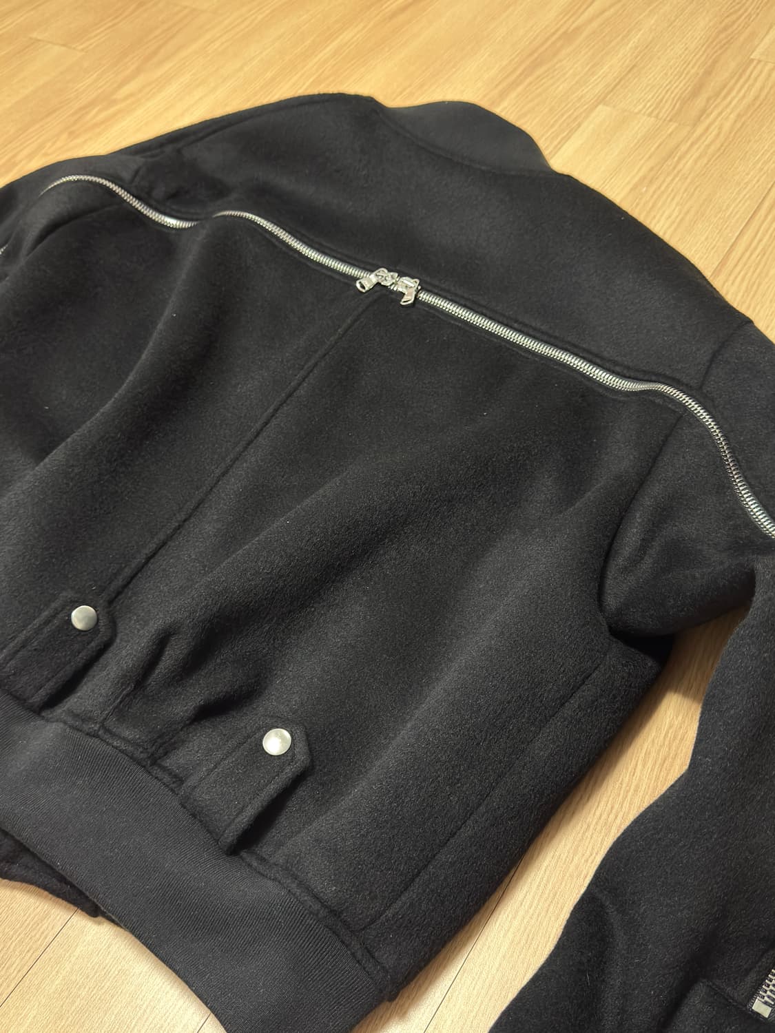 그레일즈 백지퍼 캐시미어 봄버 3사이즈 상품이미지6