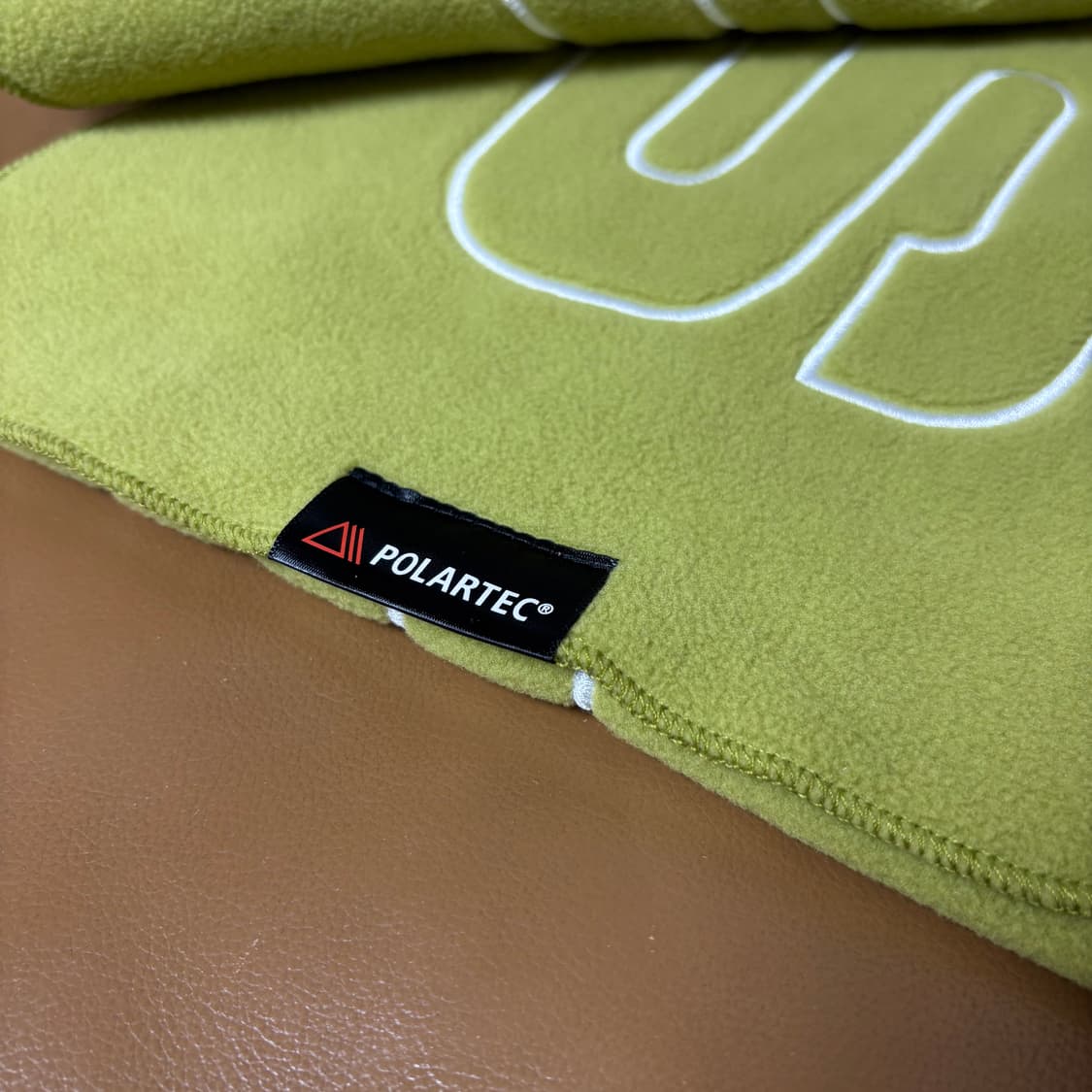 Supreme 슈프림 폴라텍 라임 로고 머플러 목도리 (Lime) 상품이미지4