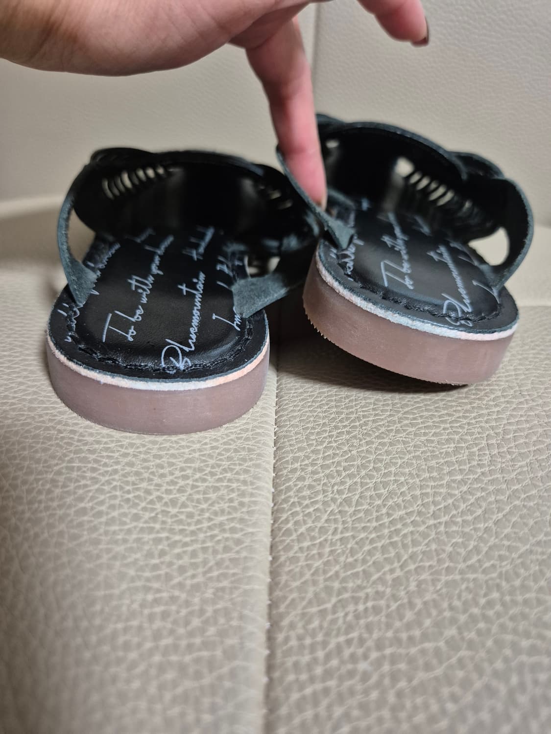 블루마운틴  트레스 천연가죽 블로퍼 상품이미지5