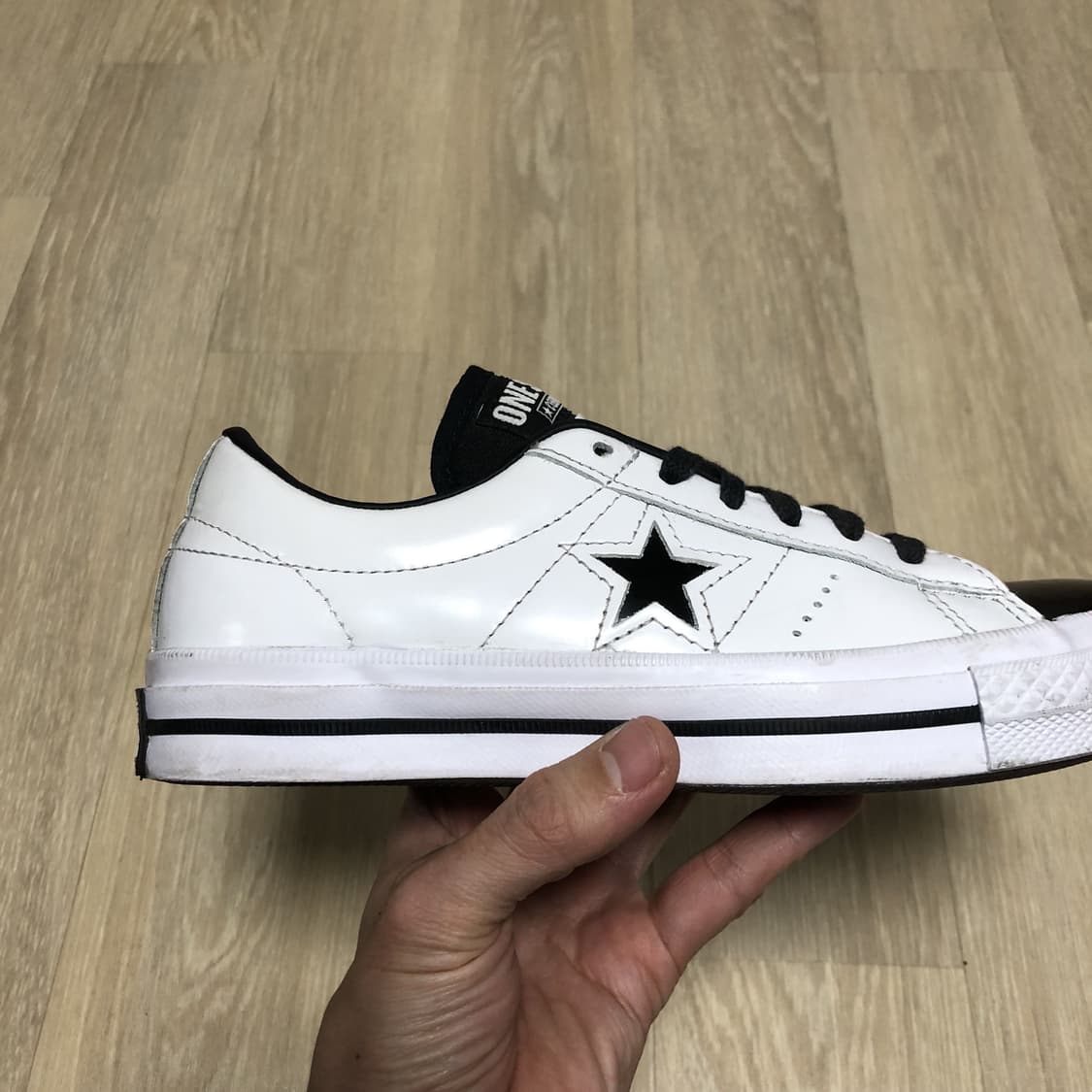 (230) 컨버스 CONVERSE 원스타 레더 한별 화이트 상품이미지9