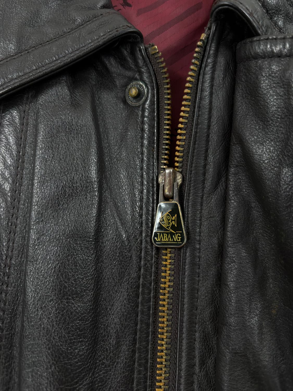  Vintage Cow Leather Bomber Jacket   l  상품이미지4