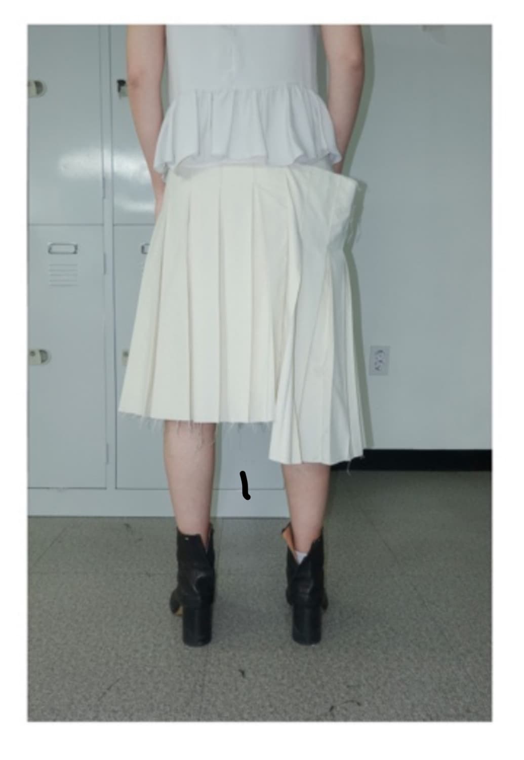 exclusive habitat unbalance pleat skirt 상품이미지3