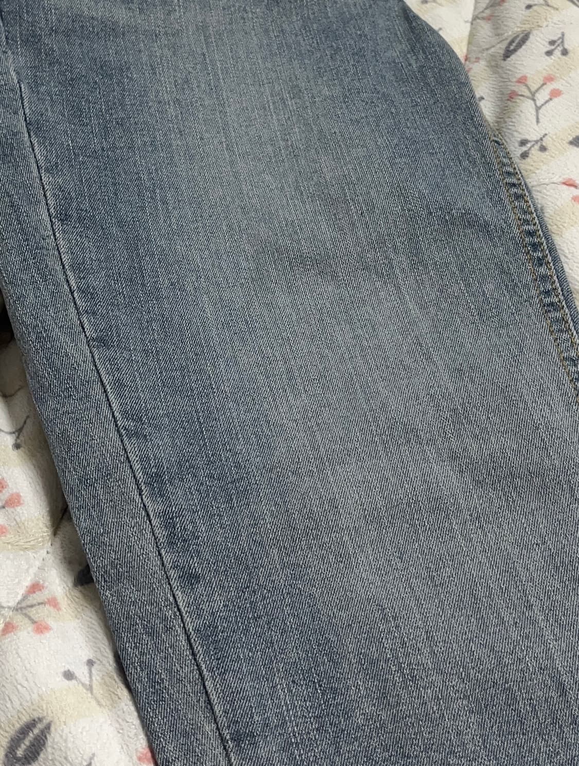 미사용 | 연청 + 그레이시 살짝 섞인 바지 | 최저가 상품이미지3