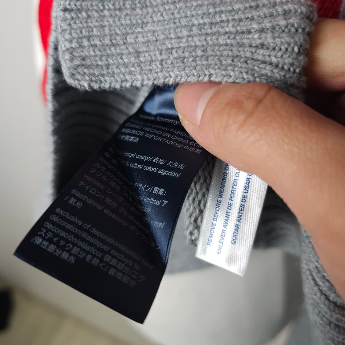 타미힐피거 라운드니트티 여성95사이즈  상품이미지6