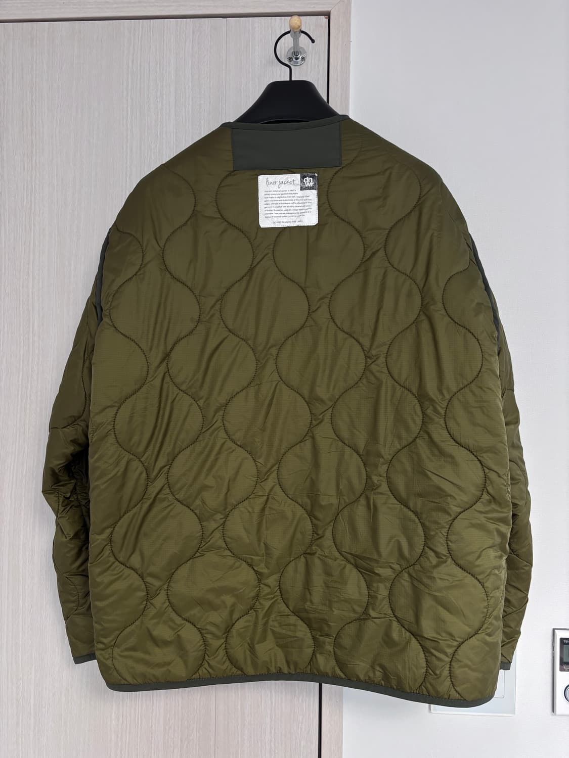 L- XL 자라 퀼팅 라이너 자켓 카키 상품이미지6