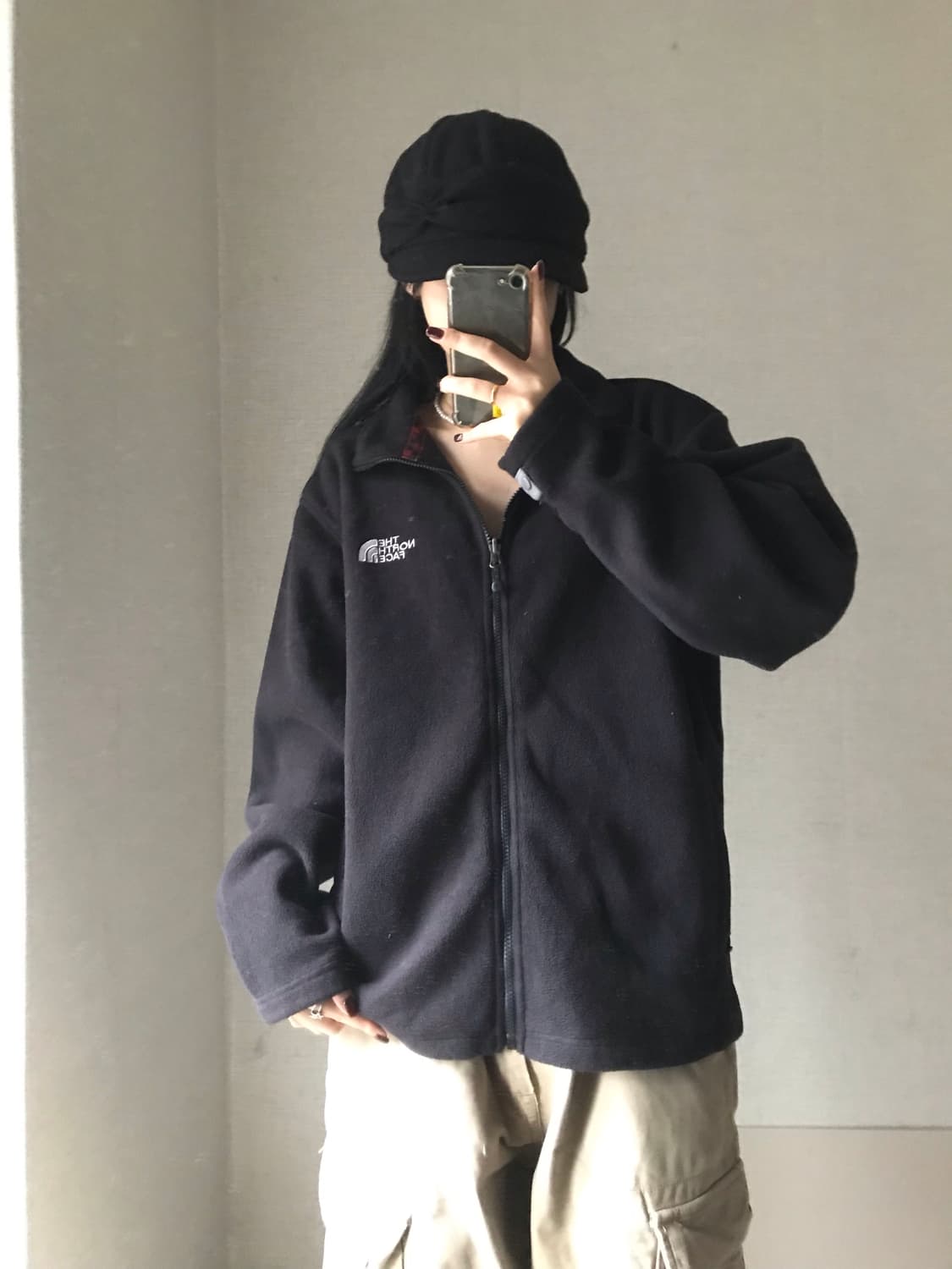노페 블랙 후리스 상품이미지3