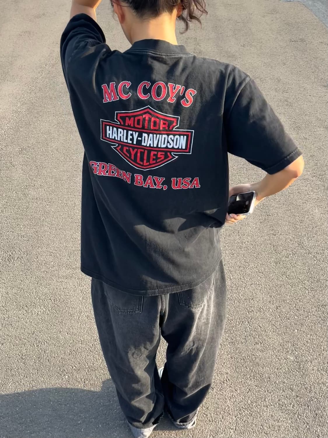 90s 할리데이비슨 MC COY'S GREENBAY 티셔츠 🇺🇸 상품이미지1