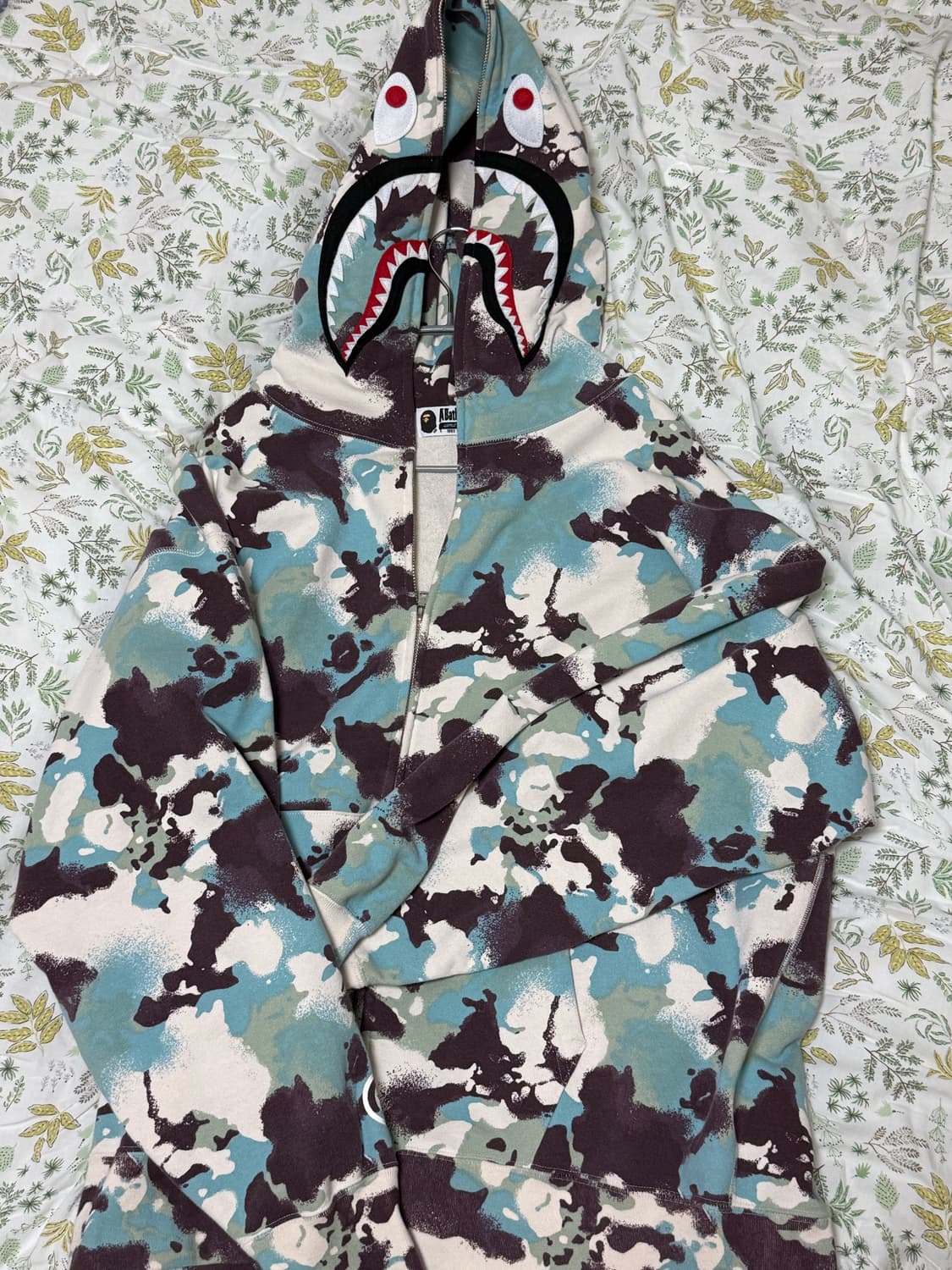 베이프 블루 카모 후드집업  상품이미지2