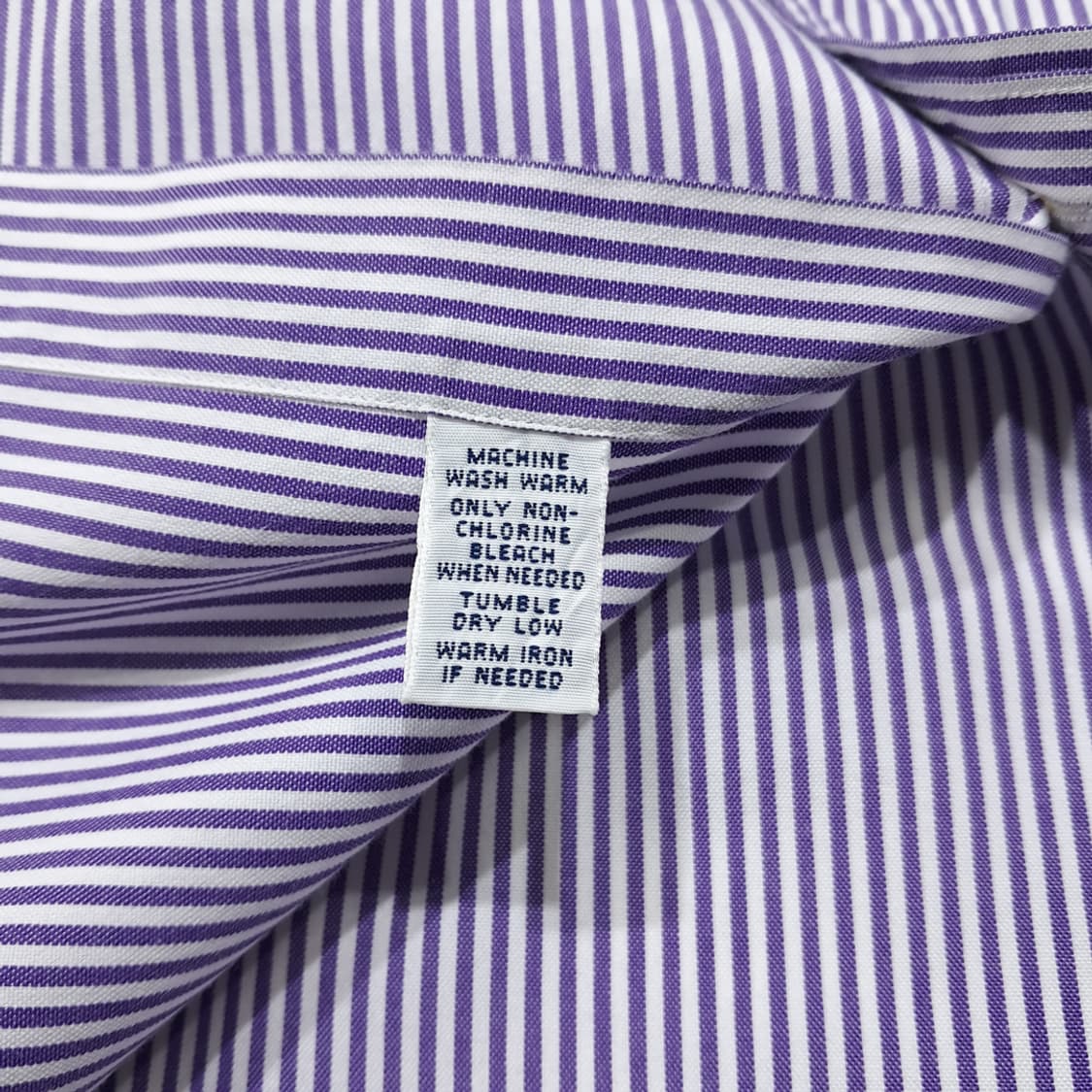 CL404 L 폴로 코튼 뱅갈스트라이프 멀티포니 퍼플 셔츠 남방 상품이미지5