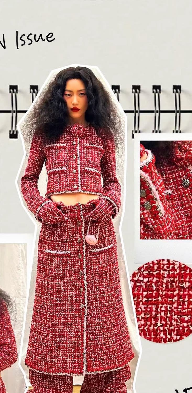 (새상품)샤넬트위드스커트(허리26-27) 상품이미지3